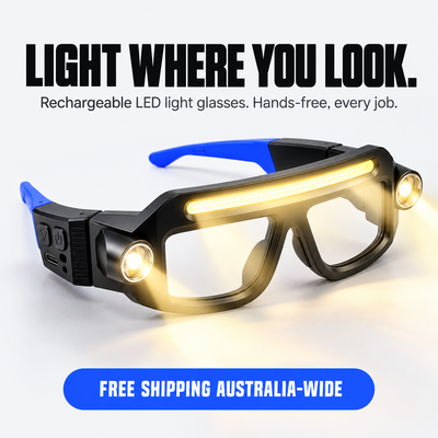 Workbeam Rechargeable LED Light Glasses